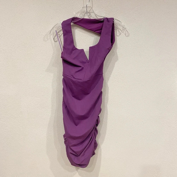 NWT ALIEVA Olinda Ruched Cut-Out Midi Dress Size XS - Picture 3 of 6